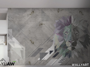 LE ROI - Motif fire retardant washable nonwoven wallpaper _ WALLYART