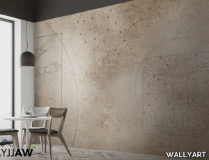 LEONARDO - Motif fire retardant washable nonwoven wallpaper _ WALLYART