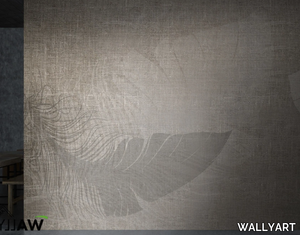 PLUMAGE - Fire retardant washable textile effect nonwoven wallpaper _ WALLYART