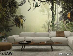 SABA - Fire retardant washable landscape nonwoven wallpaper _ WALLYART