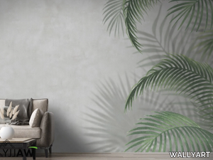 VANGALA - Fire retardant washable Tropical nonwoven wallpaper _ WALLYART