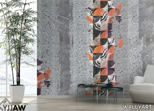 WHIFF - Motif fire retardant washable nonwoven wallpaper _ WALLYART