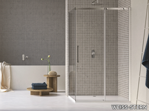 GIOVE 2.0 - Custom shower cabin with sliding door _ WEISS-STERN