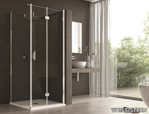 HERMES - Shower cabin with hinged door _ WEISS-STERN