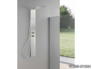 CAORLE - Wall-mounted shower panel with hand shower _ WEISS-STERN