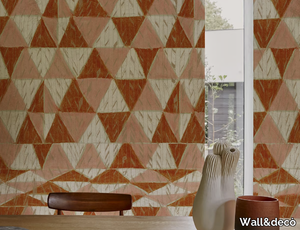 AFRICAN CANVA - Geometric vinyl wallpaper _ Wall&decò