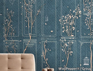 GIOCO DI GINKGO - Oriental wallpaper, PVC free, eco, washable _ WallPepper®/Group