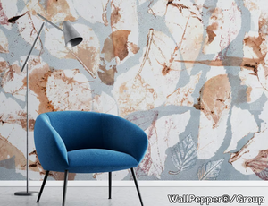 HALF LEAVES - Tropical wallpaper, eco-friendly, PVC free and washable _ WallPepper®/Group