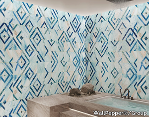 ISCHIA - Geometric PVC free, eco-friendly, washable wallpaper _ WallPepper®/Group