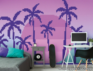 MALIBU - Geometric PVC free, eco-friendly, washable wallpaper _ WallPepper®/Group