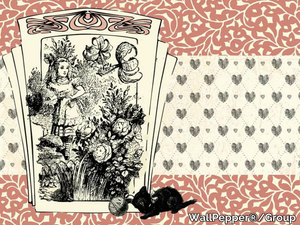 ALICE AND THE BLACK KITTEN - For all ages wallpaper, PVC free, eco, washable _ WallPepper®/Group