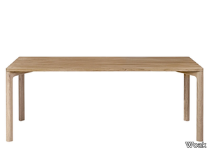 LAVADO - Rectangular solid wood dining table _ Woak