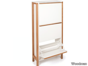 NORTHGATE - Melamine-faced chipboard shoe cabinet _ Woodman