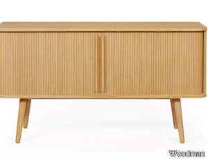 ROVE - Wood veneer sideboard with sliding doors _ Woodman