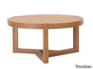 BRENTWOOD - Round wood veneer coffee table _ Woodman