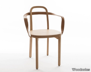 SIRO - Oak chair with armrests _ Woodnotes