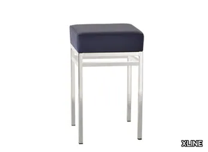 GRANATO - Metal stool with integrated cushion _ XLINE