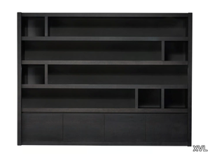ALBA - Freestanding wooden bookcase with drawers _ XVL