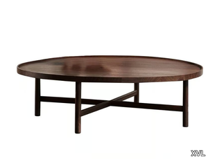 JAIPUR - Low round wooden coffee table _ XVL