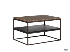 AMBRE - Low rectangular marble coffee table _ XVL