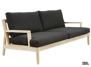 AUSTIN - 2 seater upholstered teak garden sofa _ XVL