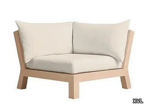 MALIBU - Corner teak garden armchair _ XVL