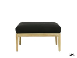 AUSTIN - Rectangular teak garden footstool _ XVL