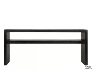 LODI I - Rectangular wooden console table with shelving _ XVL