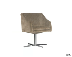 MISTRAL - Swivel with 4-spoke base fabric chair _ XVL