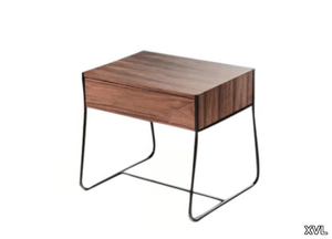 SPIRIT - Rectangular wooden bedside table with drawers _ XVL