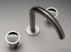 JK21 - 3 hole countertop washbasin tap _ ZAZZERI