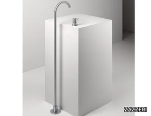 Z316 MONO - 2 hole floor standing stainless steel washbasin mixer _ ZAZZERI