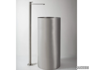 Q316 - Floor standing stainless steel washbasin mixer _ ZAZZERI