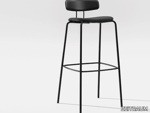 OKITO PLY BAR - High wooden barstool with integrated cushion _ ZEITRAUM