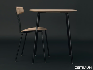 OKITO - Square steel and wood table _ ZEITRAUM