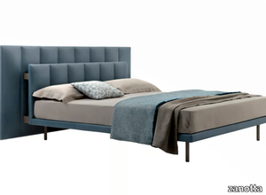 GRANGALA - Fabric or leather double bed with upholstered headboard _ Zanotta