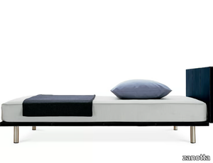 MILANO - Fabric or leather height-adjustable double bed _ Zanotta