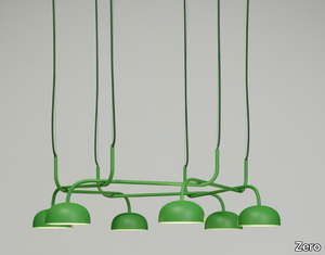 CURVE CROWN - LED painted metal pendant lamp _ Zero