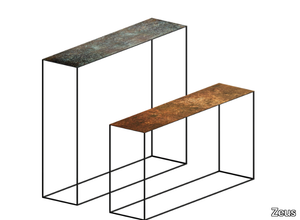 SLIM IRONY ART - Rectangular painted metal console table _ Zeus