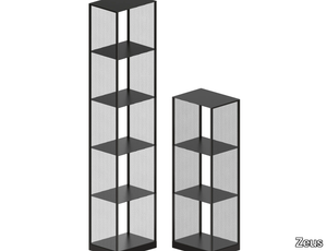 TRISTANO COLUMN - Freestanding epoxy paint steel bookcase _ Zeus