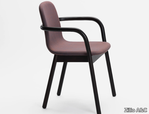 HUG - Fabric chair with armrests _ Zilio A&C