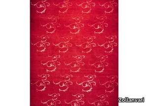 CELADON IN RED - Rectangular patterned wool rug _ Zollanvari