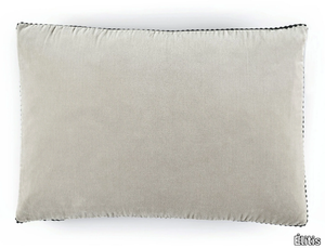 ATHENA - Solid-color rectangular velvet cushion _ Élitis