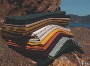 CITY LINEN II - Solid-color anti-bacterial linen fabric _ Élitis