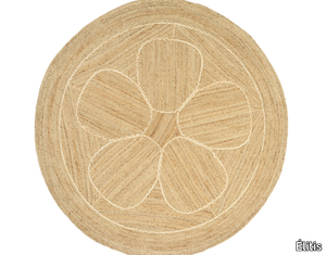AMAPOLA - Round handmade jute rug _ Élitis