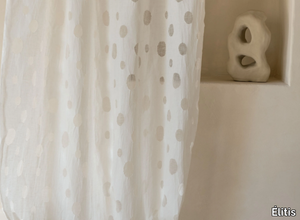 ÉPHÉMÈRE - APPARITION - Solid-color devore linen fabric _ Élitis