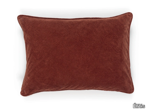 ITHAQUE BIG - Rectangular solid-color velvet cushion _ Élitis