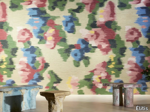 MATIÈRES À RÉFLEXIONS X CALLIDUS GUILD - ABSTRACT FLORAL - Washable vinyl wallpaper _ Élitis