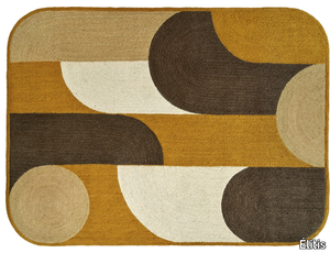 ACAPULCO - Rectangular jute rug with geometric shapes _ Élitis