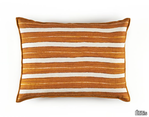 SECRET STRIPE - Striped rectangular linen cushion _ Élitis